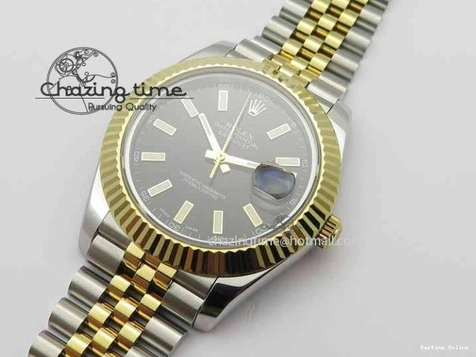 0416 DateJust II 41mm SS YG BP Maker Best Edition Black Dial On Jubilee Bracelet A Lightweight 3670
